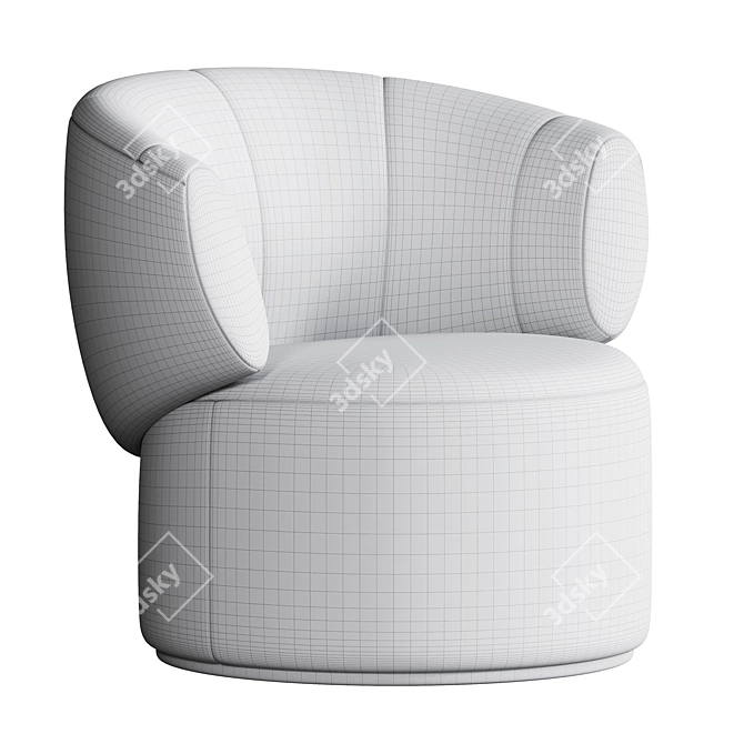 Elegant Comfort ROLF BENZ Chair 3D model image 4