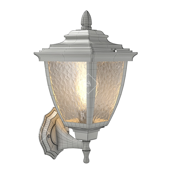 Classic Post Lanterns Set - Traditional Outdoor Lighting 3D model image 13