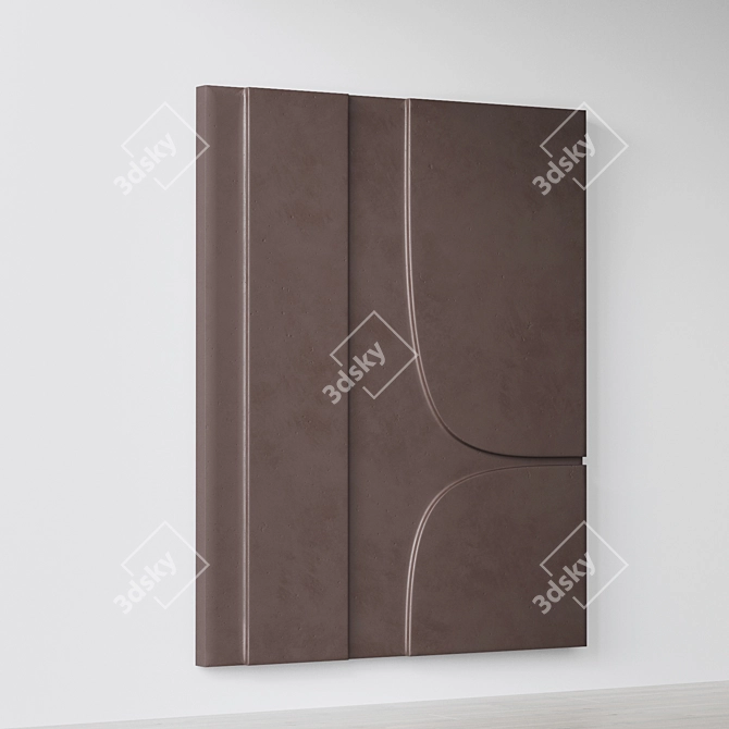 Abstract Relief Composition Sculpture 3D model image 2