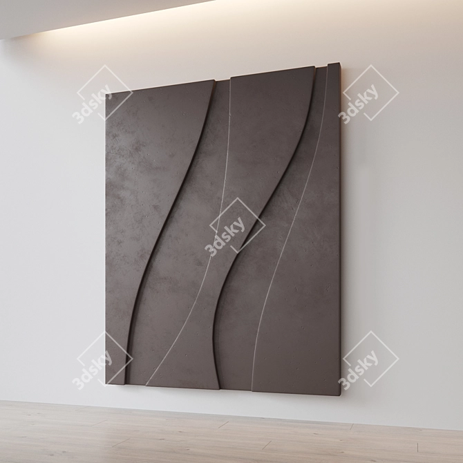 Abstract Relief Composition, Customizable 3D model image 3