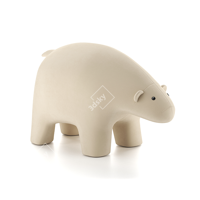 Sweet Bear Light Pouf 3D model image 1