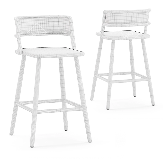 Modern Sedona Bar Stool 3D model image 2