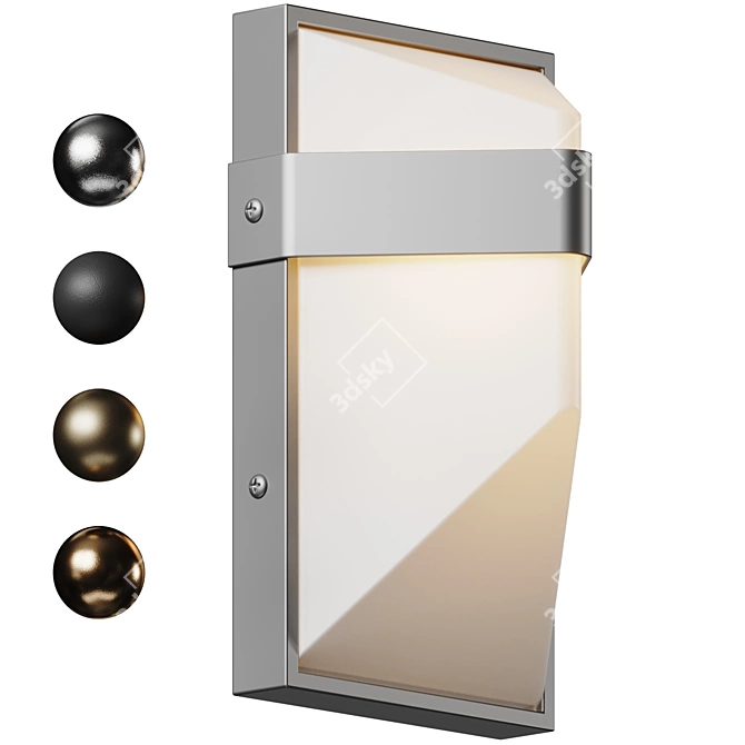  Woven Elegance LED Wall Sconce 3D model image 1