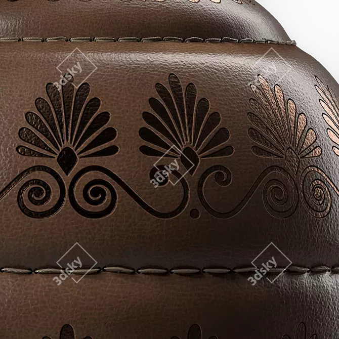 Luxury Leather Panels 4k Texture 3D model image 5