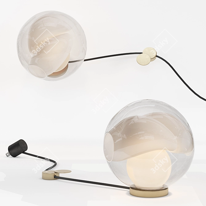 Elegant Bocci 38V Table Light 3D model image 1