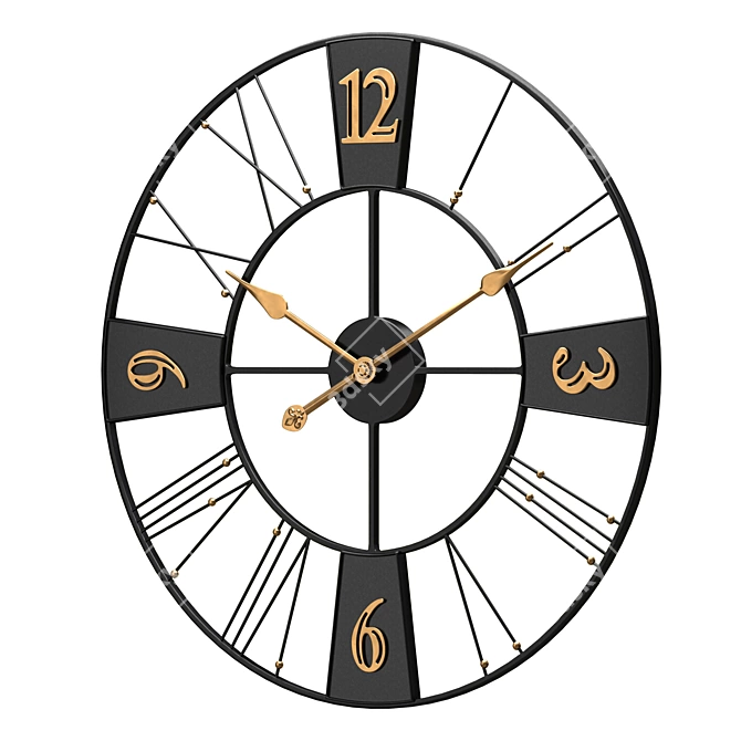 Modern Wall Clock Set by Object Desire 3D model image 2