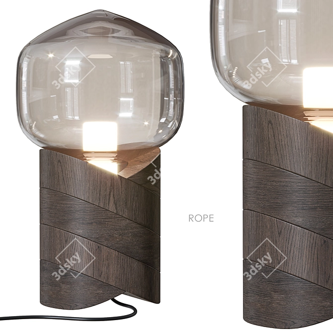 ROPE Glass Table Lamp 3D model image 1