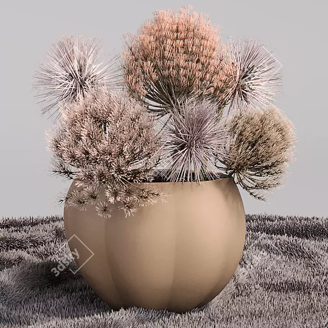 Exotic Pampas Grass Decor 3D model image 3