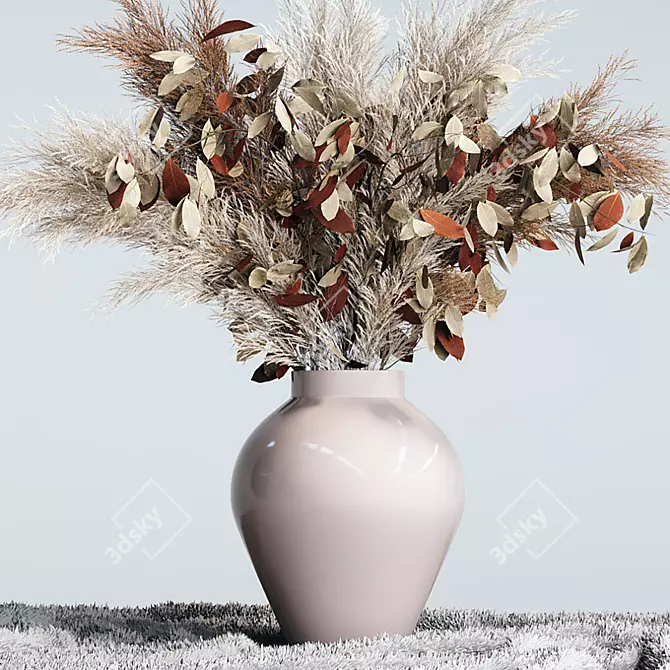 Exotic Pampas Grass Decor 3D model image 6