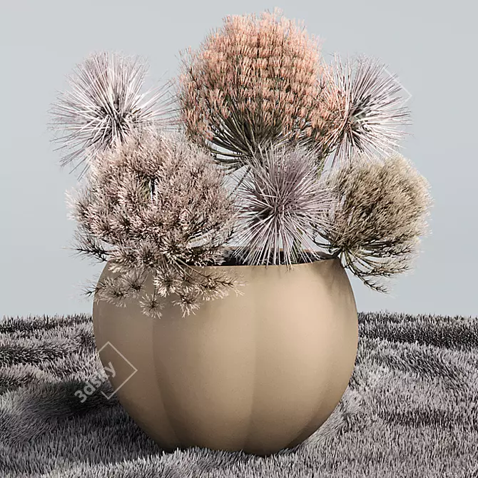 Exotic Pampas Grass Decor 3D model image 7