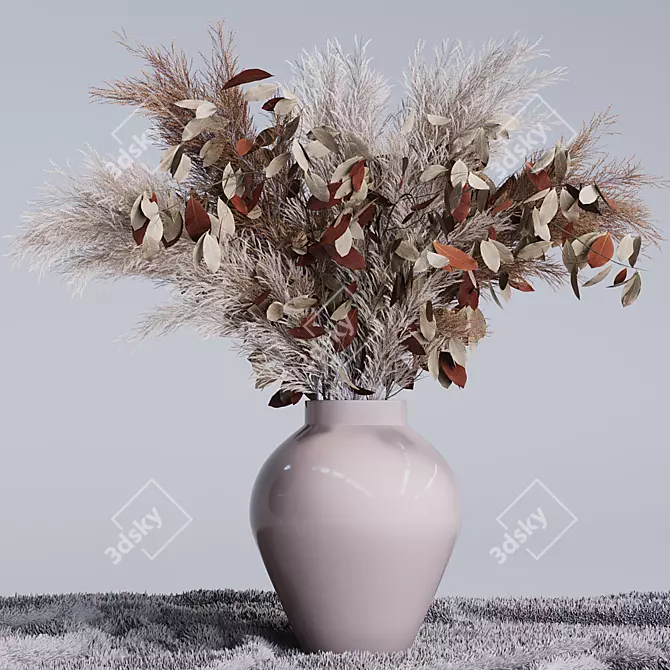 Exotic Pampas Grass Decor 3D model image 8