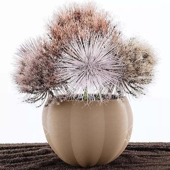 Exotic Pampas Grass Decor 3D model image 14