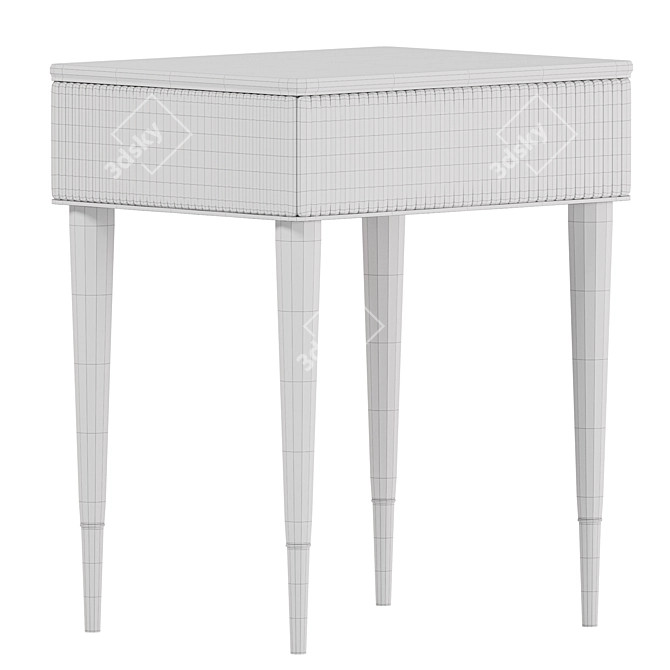 Elegant Augusta Bedside Table 3D model image 4