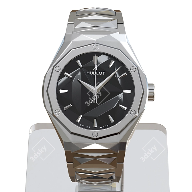 Luxury Hublot Titanium Bracelet Model 3D model image 2