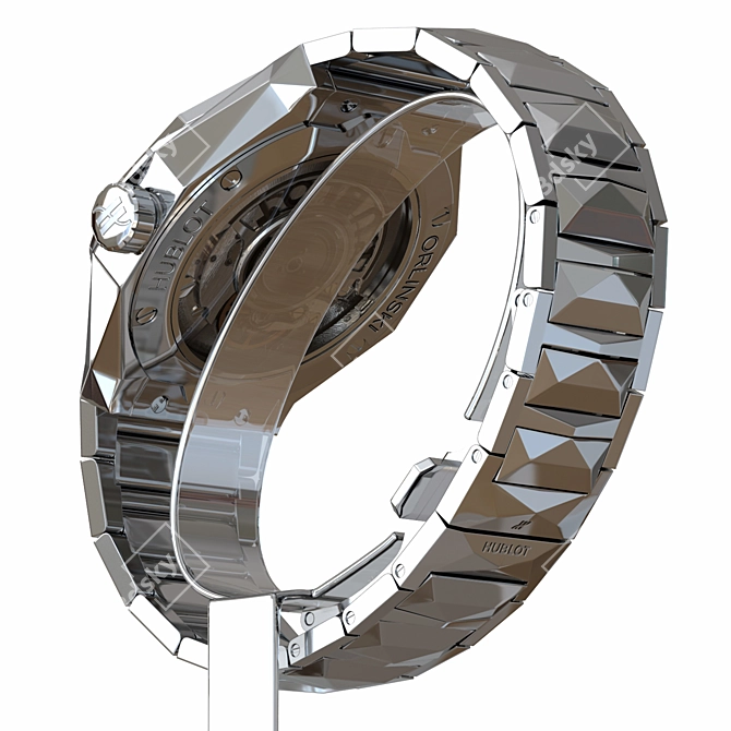 Luxury Hublot Titanium Bracelet Model 3D model image 4