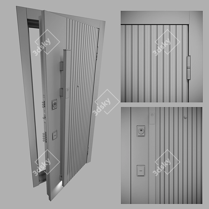 Custom-Made Entrance Doors 
                        Elegance in Every Detail 3D model image 3