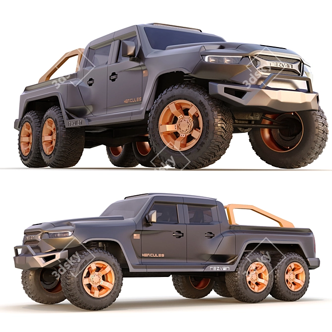 Off-Road Monster 3D Model 3D model image 2