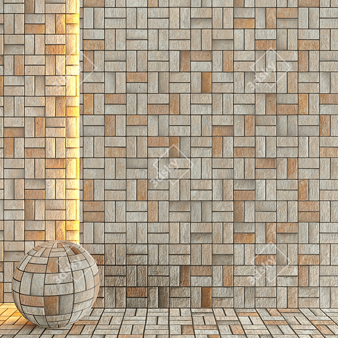 AY_Brick PBR Seamless Texture 3D model image 1