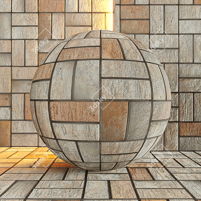 AY_Brick PBR Seamless Texture 3D model image 2