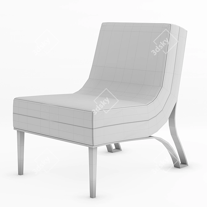 May Edd Armless Chair 3D model image 2