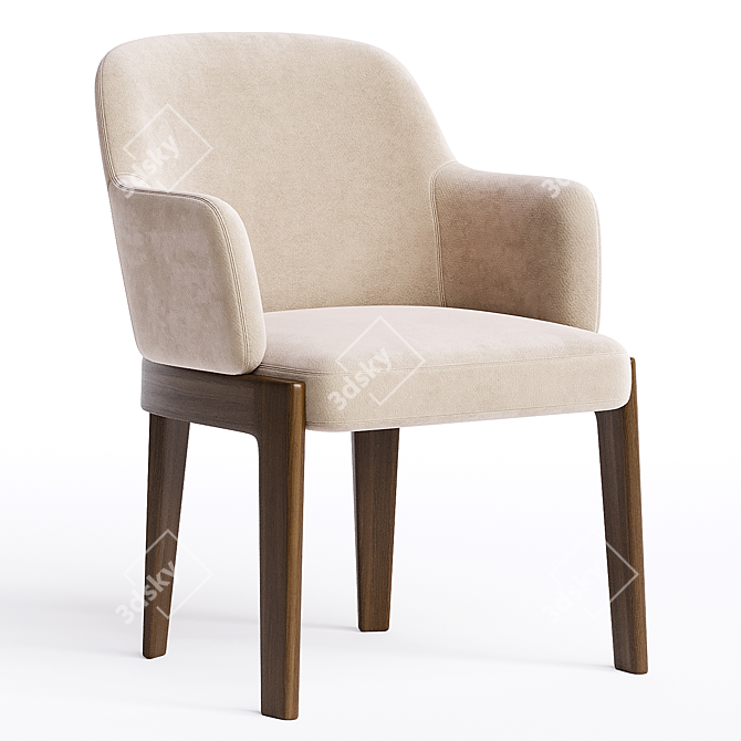 Modern Chelsea Chair in Corona 3D model image 2