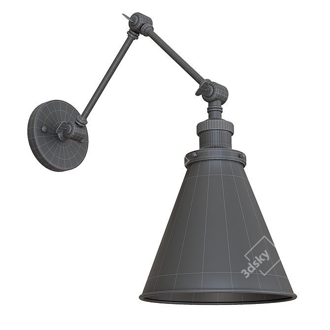 **Loft Style Wall Sconce** 3D model image 3