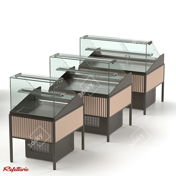 Neutral Closed Display Case (Moon Light Series) 3D model image 2