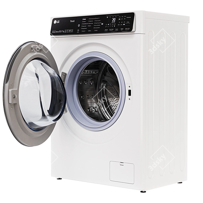 LG F2T3HS0W Washing Machine (850x600x450mm) 3D model image 4