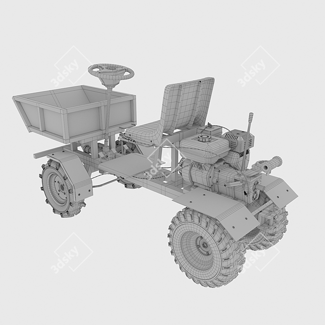 Title: Adaptable Moto Block Kit 3D model image 7