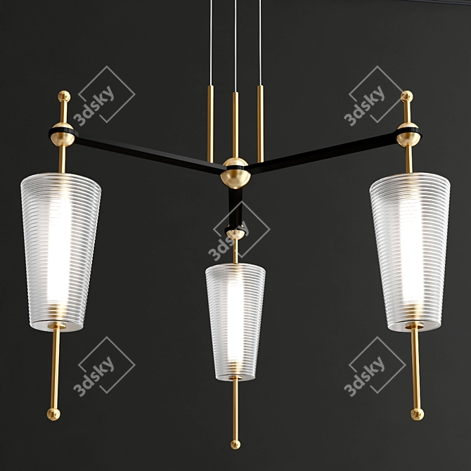 Elegant Toscana LED Chandelier Collection 3D model image 3