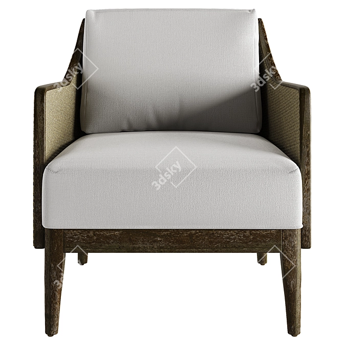 Avalon Modern Lounge Chair Model 3D model image 3