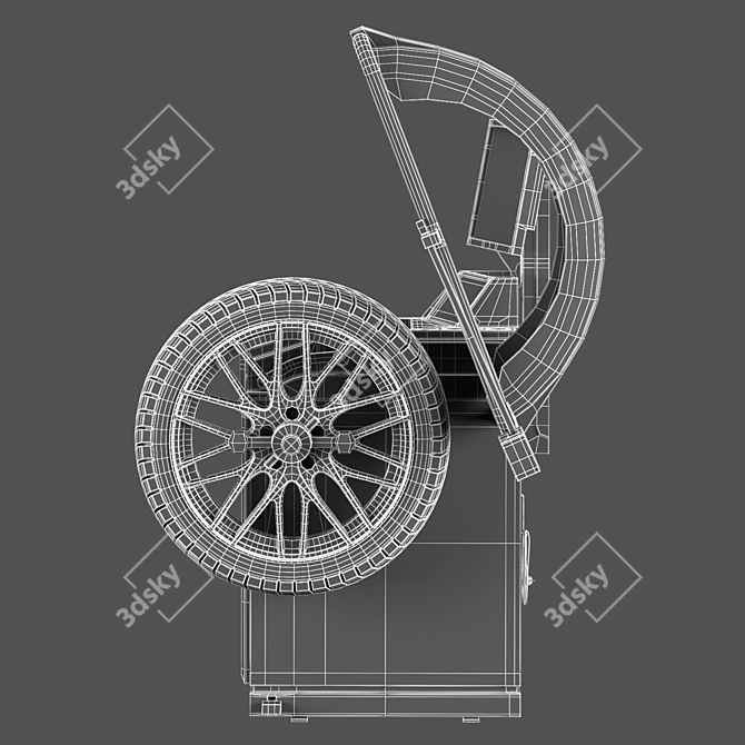 Automated Precision Balance Machine 3D model image 4