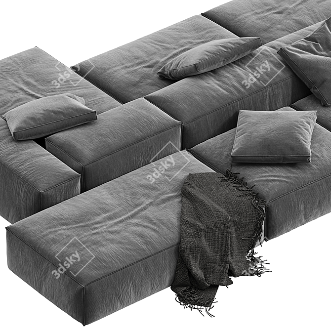 Modular Loft Sofa: Tuo Divano 3D model image 2