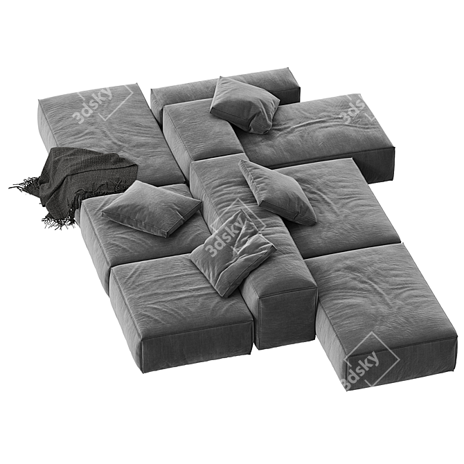 Modular Loft Sofa: Tuo Divano 3D model image 3