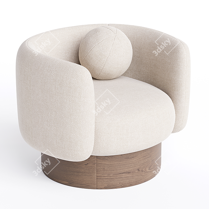 Modern Swivel Chair Design 3D model image 2