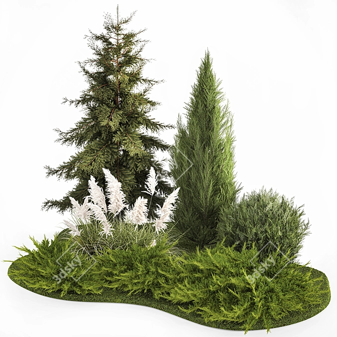 Title: Alpine Plant Collection Set 3D model image 5