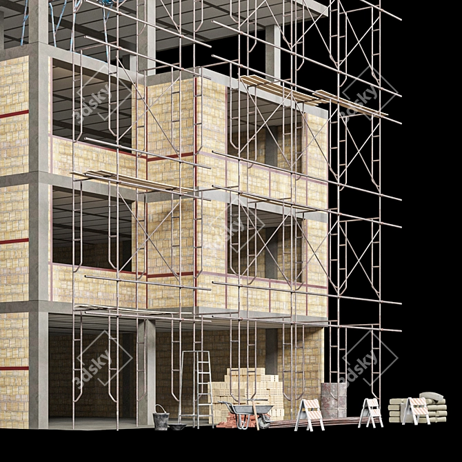 Versatile Modular Construction Set 3D model image 3