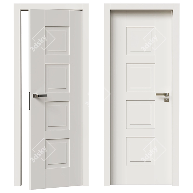 Hinged LP36 PantoQuadra Door 3D model image 1