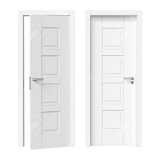 Hinged LP36 PantoQuadra Door 3D model image 2