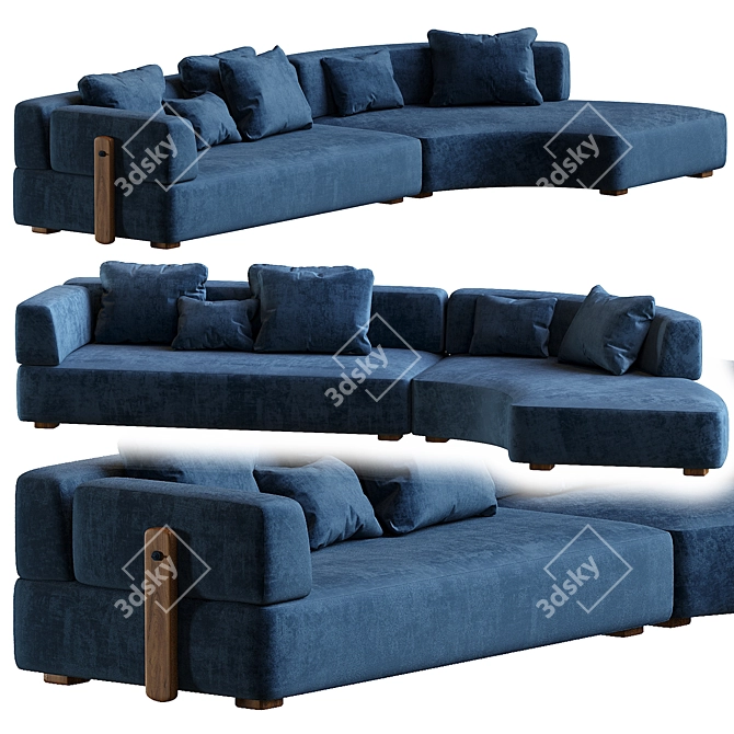 Modern Luxury Sofa CORONA 3D model image 5