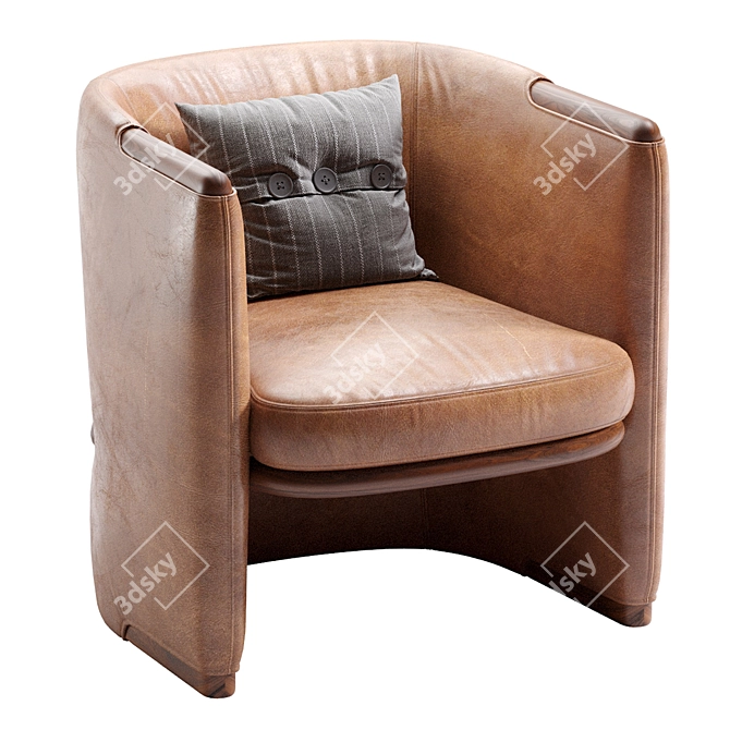 OPUS Giorgetti Accent Chairs 3D model image 2