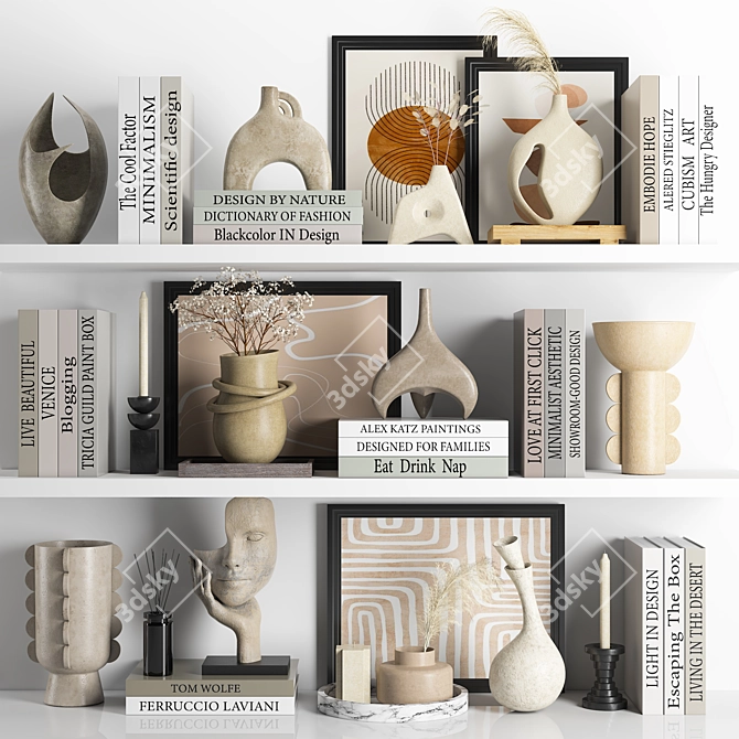 Modern Decor Set 2015 3D model image 1