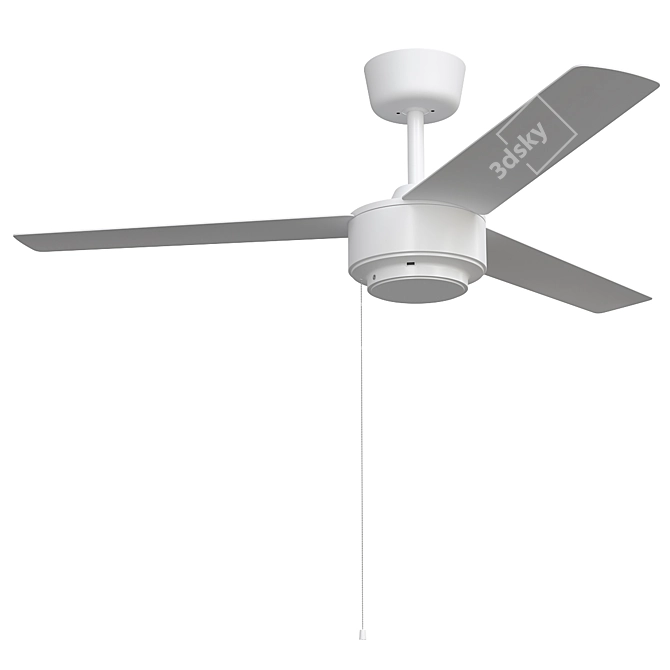  Nordic Bliss Ceiling Fan 3D model image 1