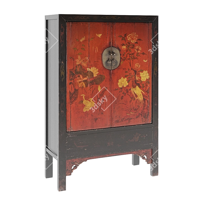 Chinese Antique Cabinet, V-Ray Rendered 3D model image 6