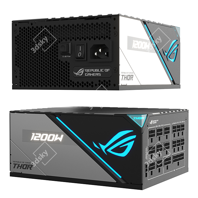 Asus ROG Thor Power Supply 3D model image 2