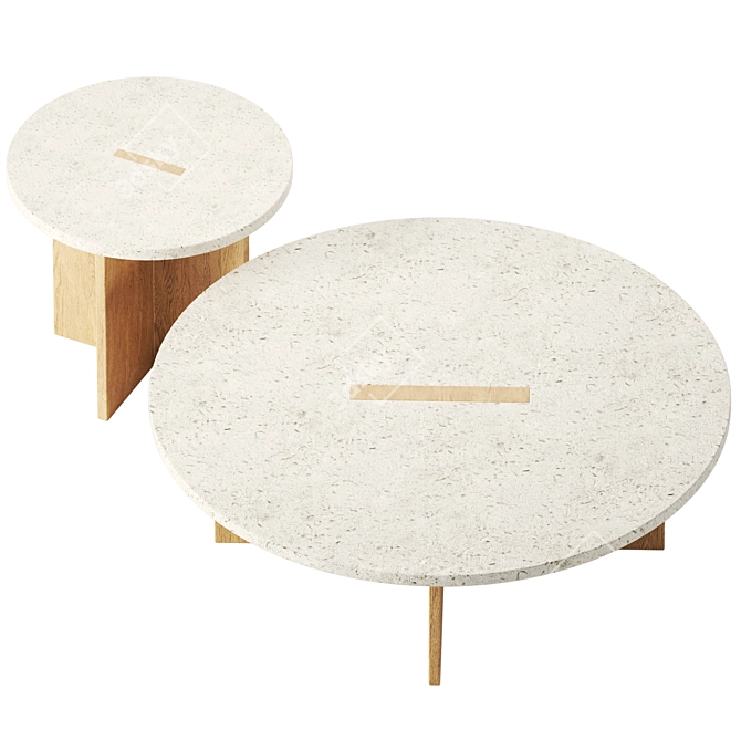 Karimoku Case Study Concrete Wood Table 3D model image 2