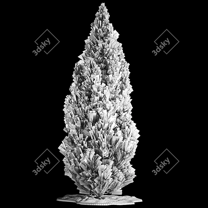 Evergreen Shrub Selection Set 3D model image 6