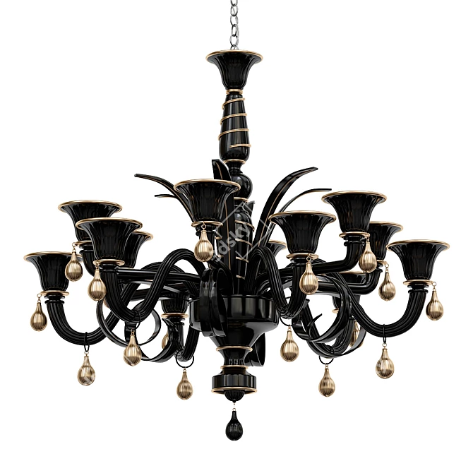 Elegant Orleans Chandelier 3D model image 1