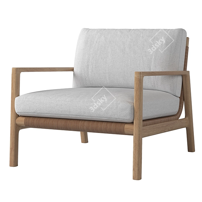 Modern Mesa Lounge Chair 3D model image 1