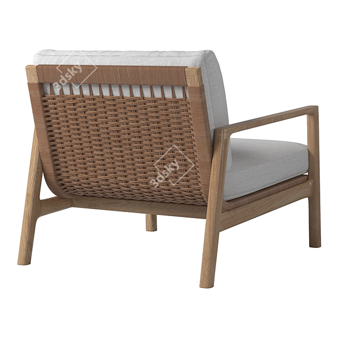 Modern Mesa Lounge Chair 3D model image 2